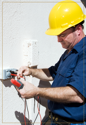 Electrician Checking the Wiring System